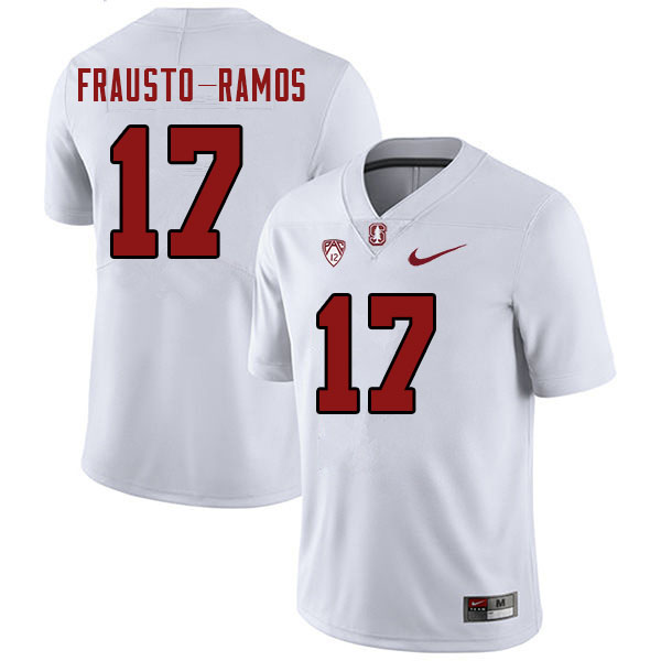 Men #17 Jshawn Frausto-Ramos Stanford Cardinal College Football Jerseys Stitched Sale-White